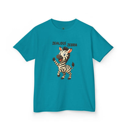 Comfy Kids Tee - Zealous Zebra