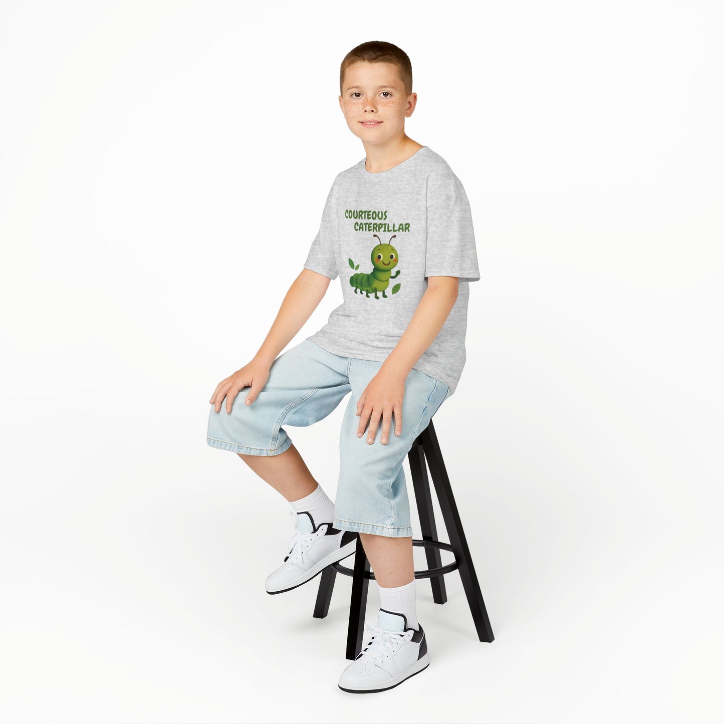 Comfy Kids Tee - Courteous Caterpillar