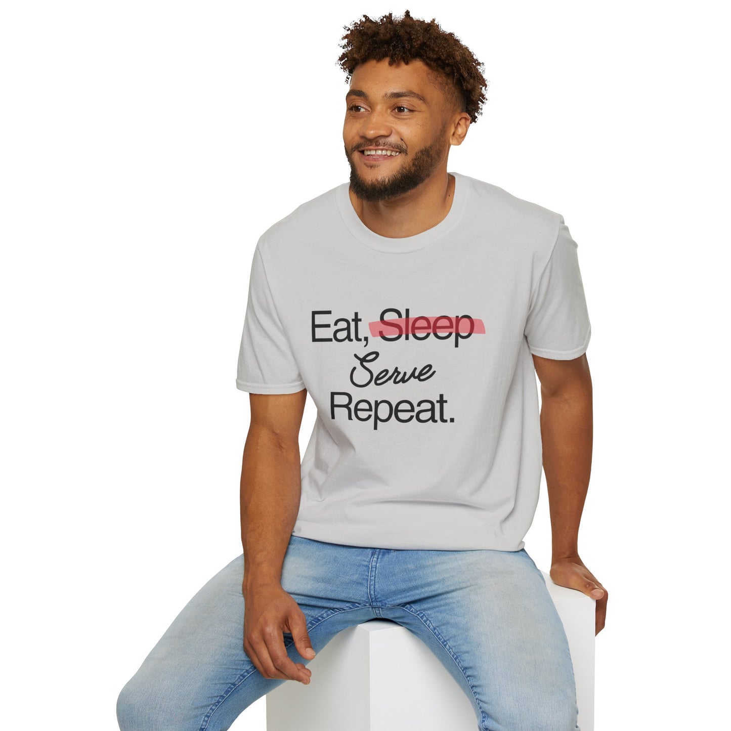 Soft & Stylish Tee - Eat, Serve, Repeat