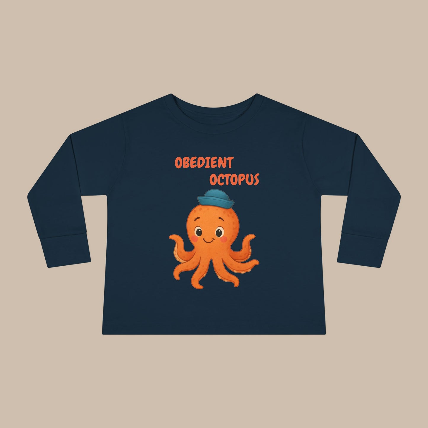Toddler Long Sleeve Tee - Obedient Octopus