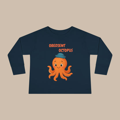 Toddler Long Sleeve Tee - Obedient Octopus