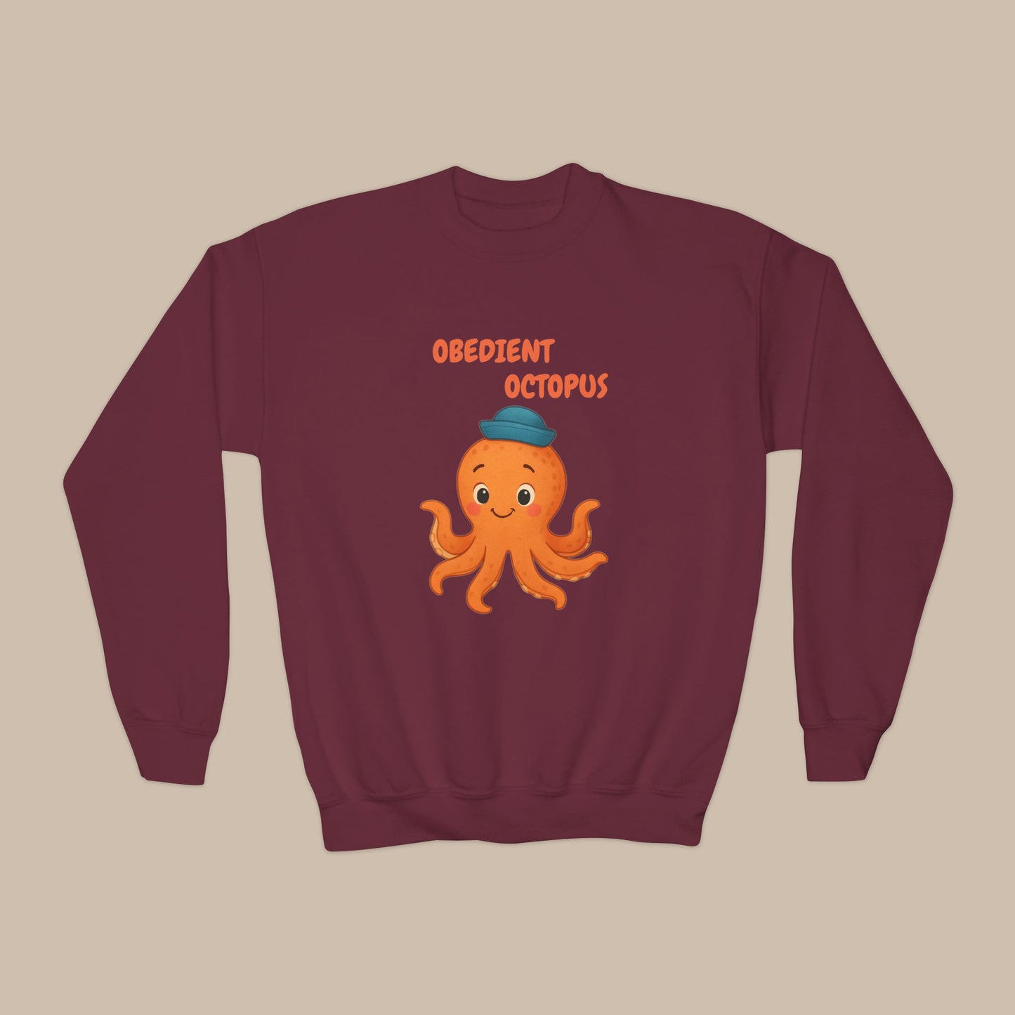 Comfy Kids Sweatshirt - Obedient Octopus