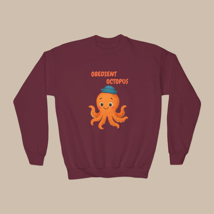 Comfy Kids Sweatshirt - Obedient Octopus