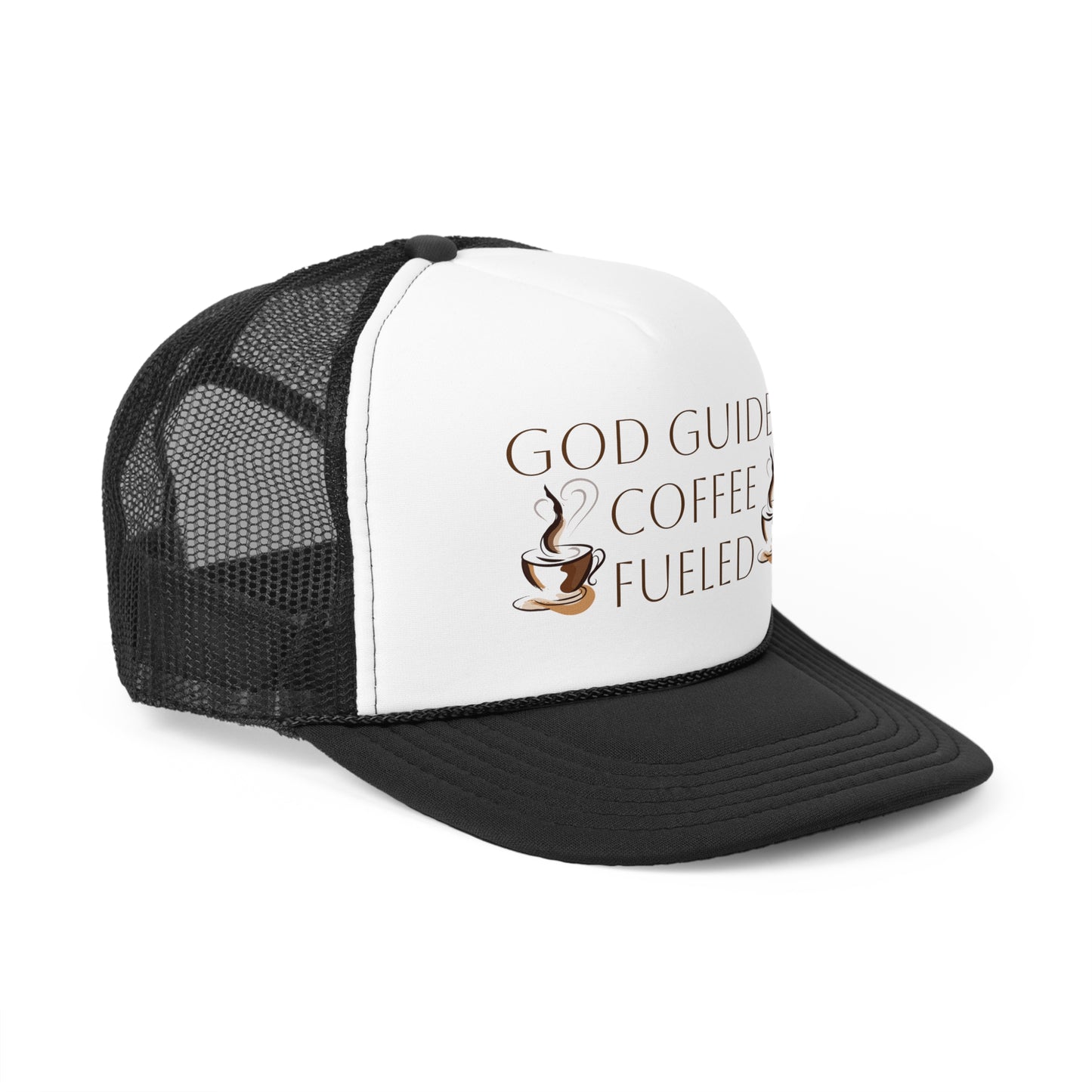 Trucker Cap - God Guided, Coffee Fueled