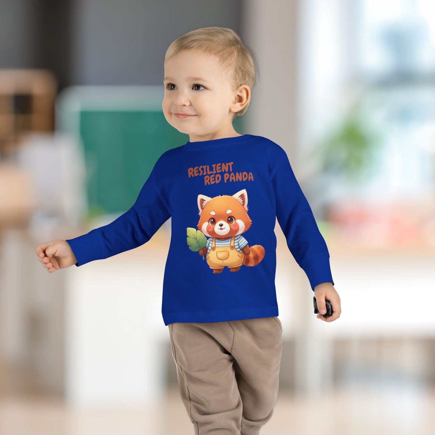 Toddler Long Sleeve Tee - Resilient Red Panda