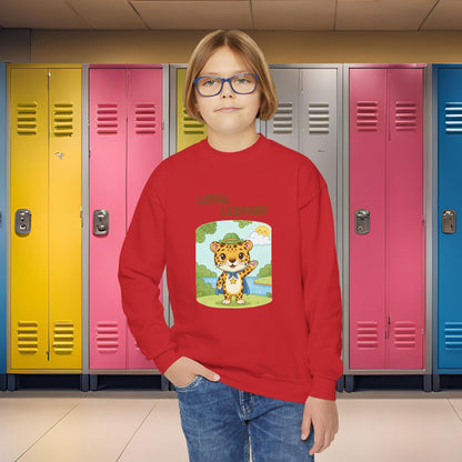 Comfy Kids Sweatshirt - Loyal Leopard