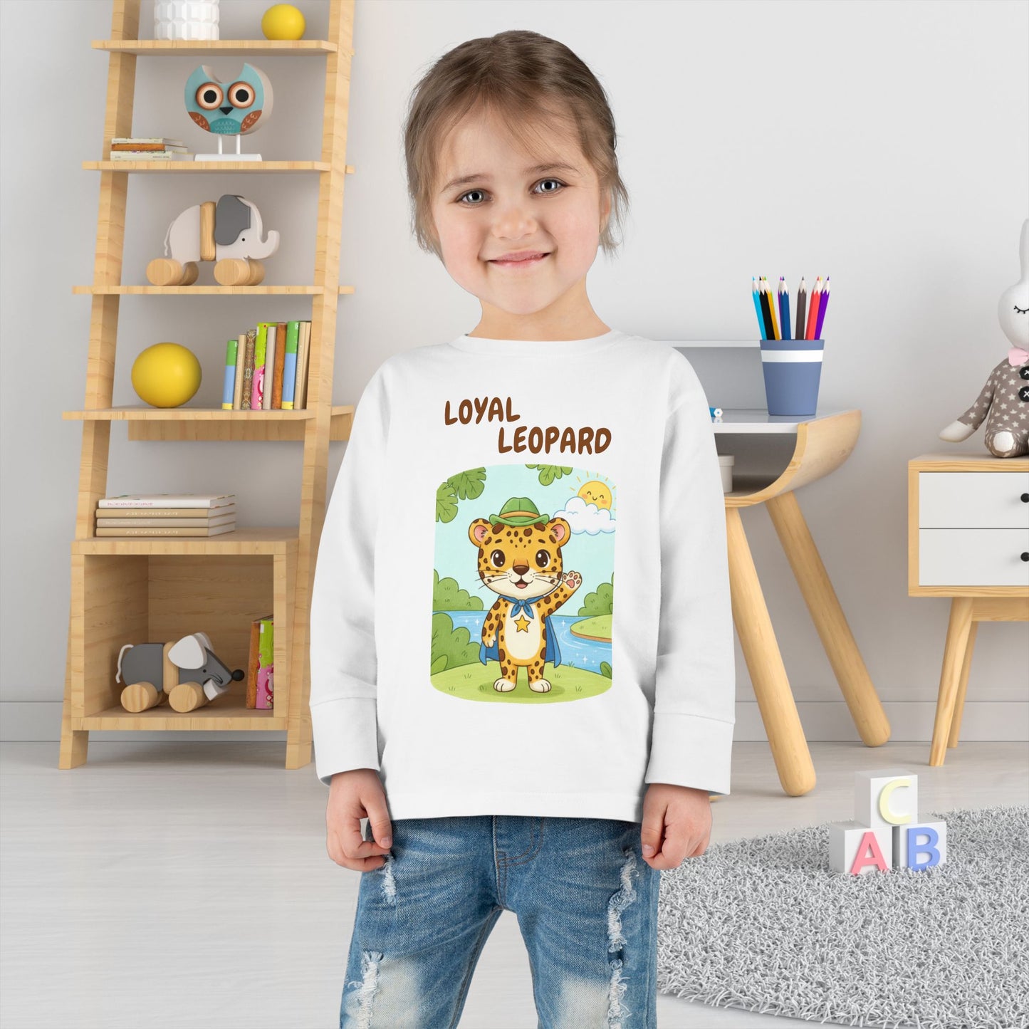 Toddler Long Sleeve Tee - Loyal Leopard