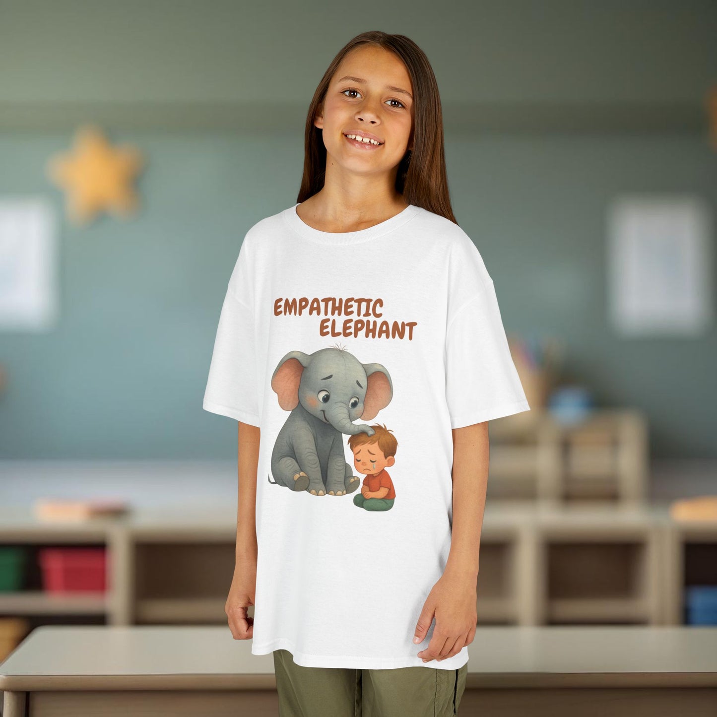 Comfy Kids Tee - Empathetic Elephant