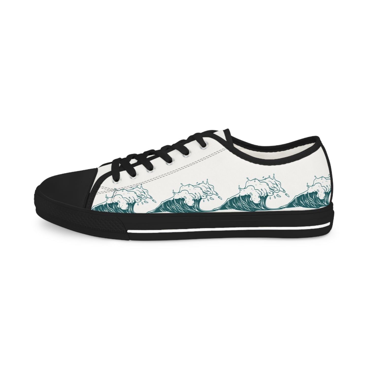 Men’s Low Top Sneakers - Waves of One Sea