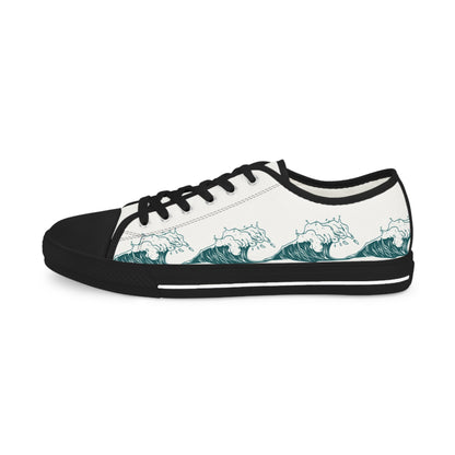 Men’s Low Top Sneakers - Waves of One Sea