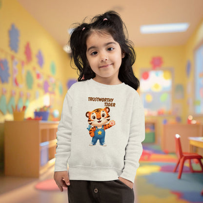 Toddler Sweatshirt - Trustworthy Tiger