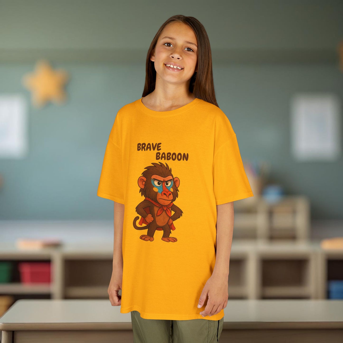 Comfy Kids Tee - Brave Baboon