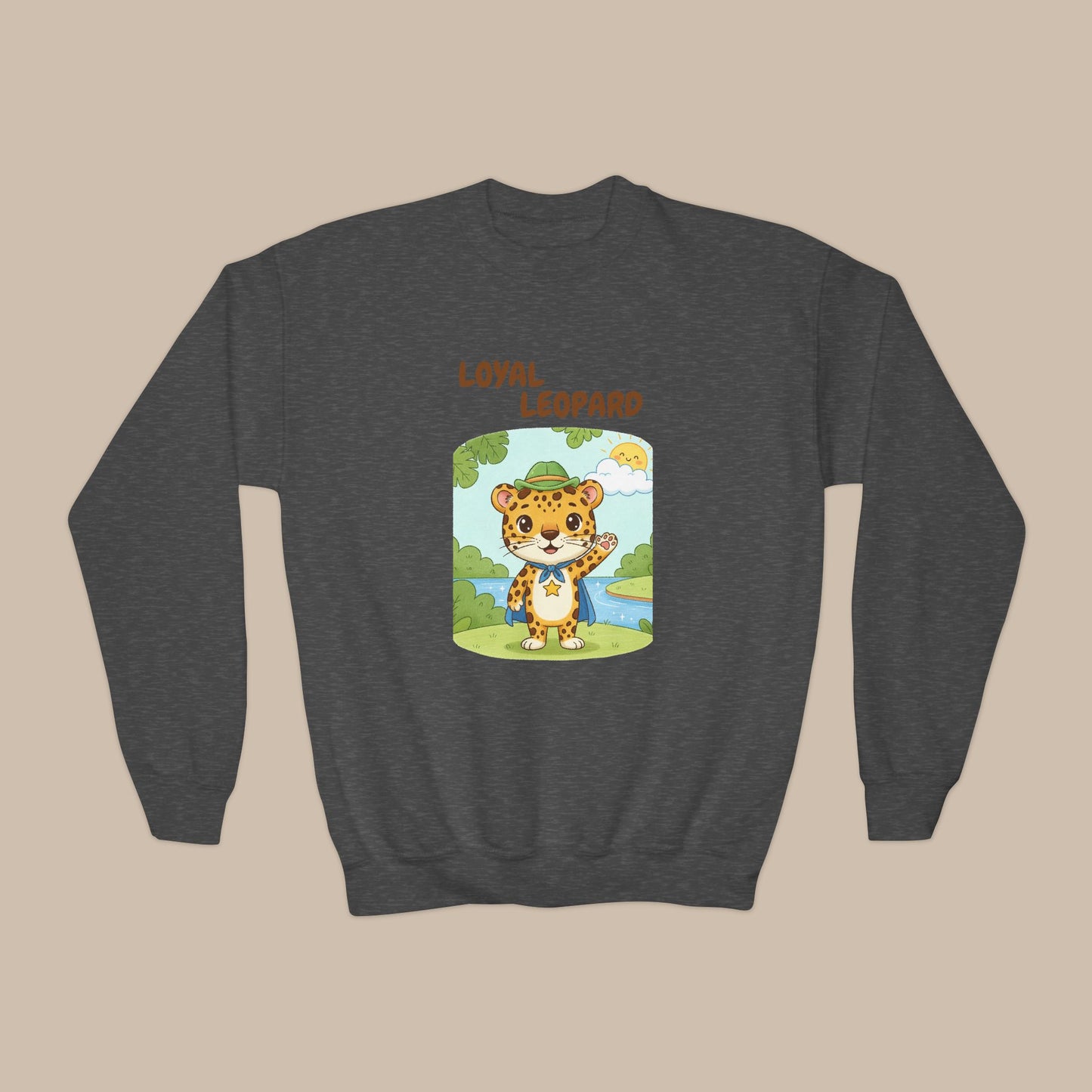 Comfy Kids Sweatshirt - Loyal Leopard
