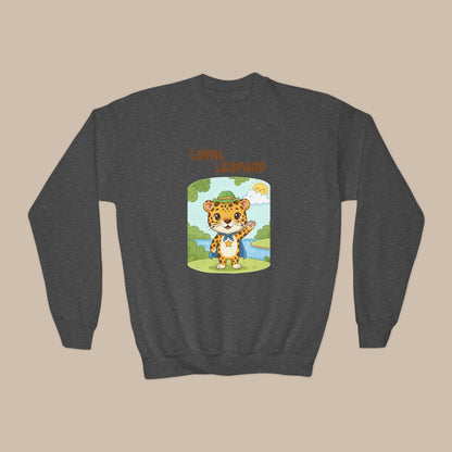 Comfy Kids Sweatshirt - Loyal Leopard