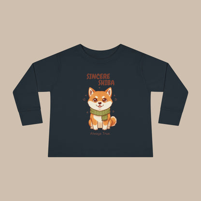 Toddler Long Sleeve Tee - Sincere Shiba - Always True