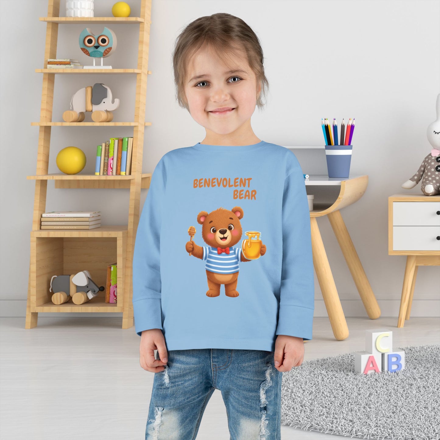 Toddler Long Sleeve Tee - Benevolent Bear