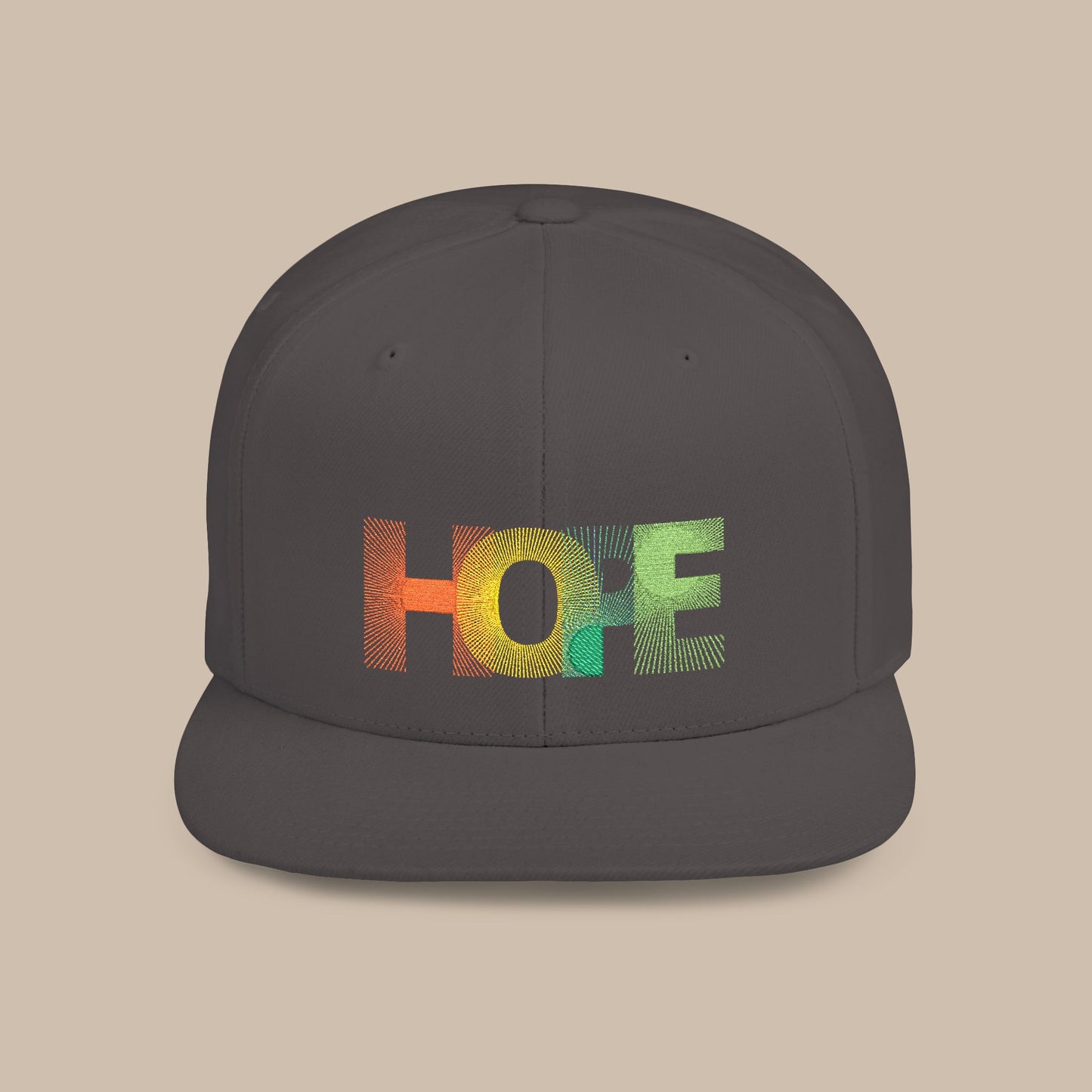Flat Bill Snapback Cap - HOPE
