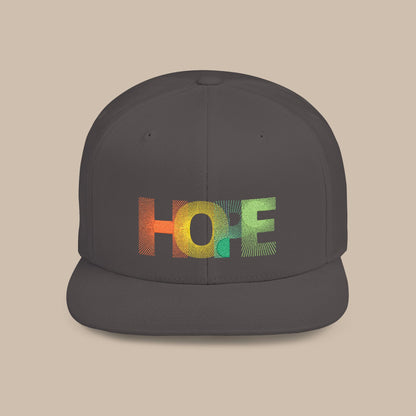 Flat Bill Snapback Cap - HOPE