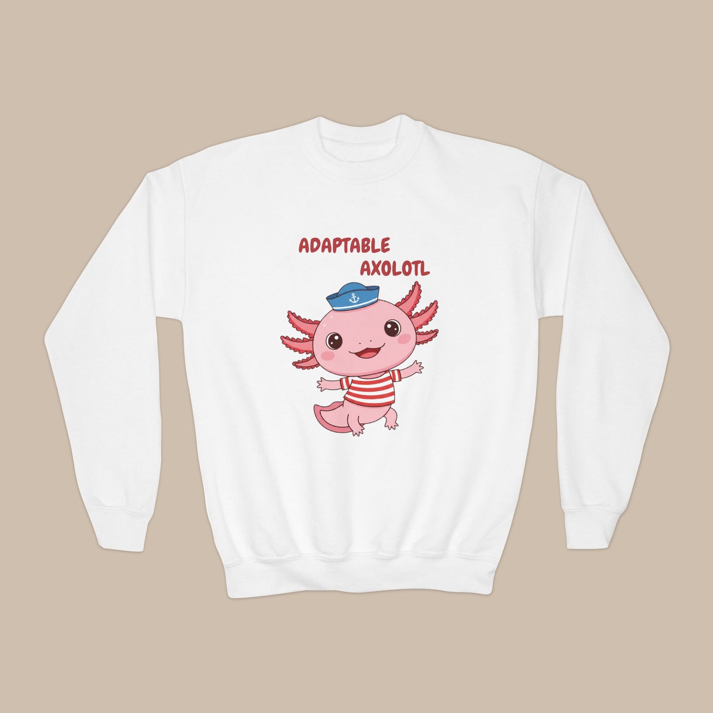 Comfy Kids Sweatshirt - Adaptable Axolotl