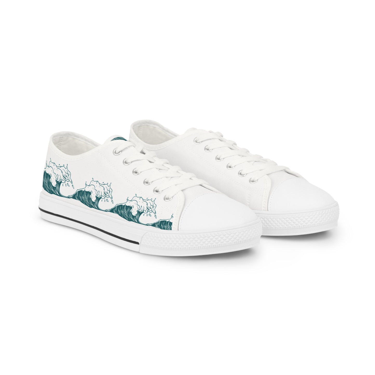 Men’s Low Top Sneakers - Waves of One Sea
