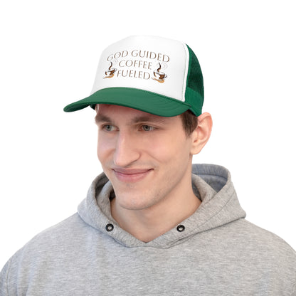 Trucker Cap - God Guided, Coffee Fueled