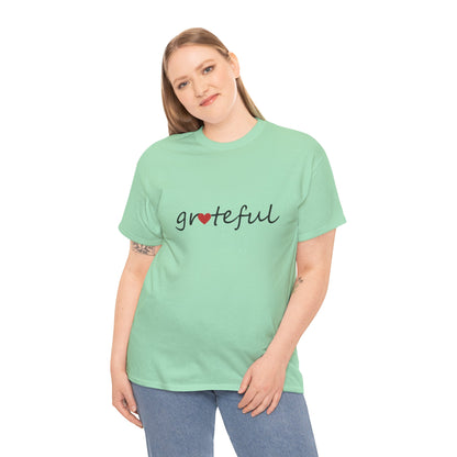 Comfy Cotton Tee - Grateful Heart