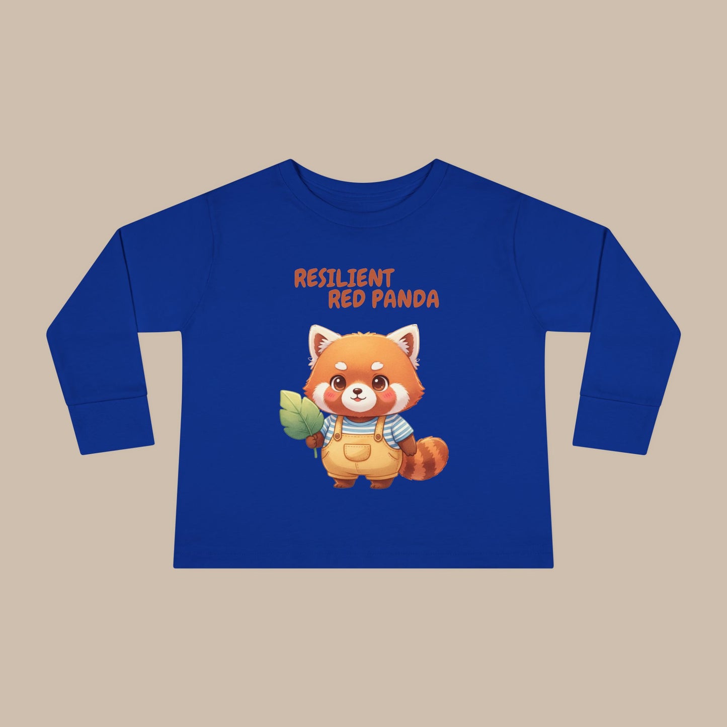 Toddler Long Sleeve Tee - Resilient Red Panda
