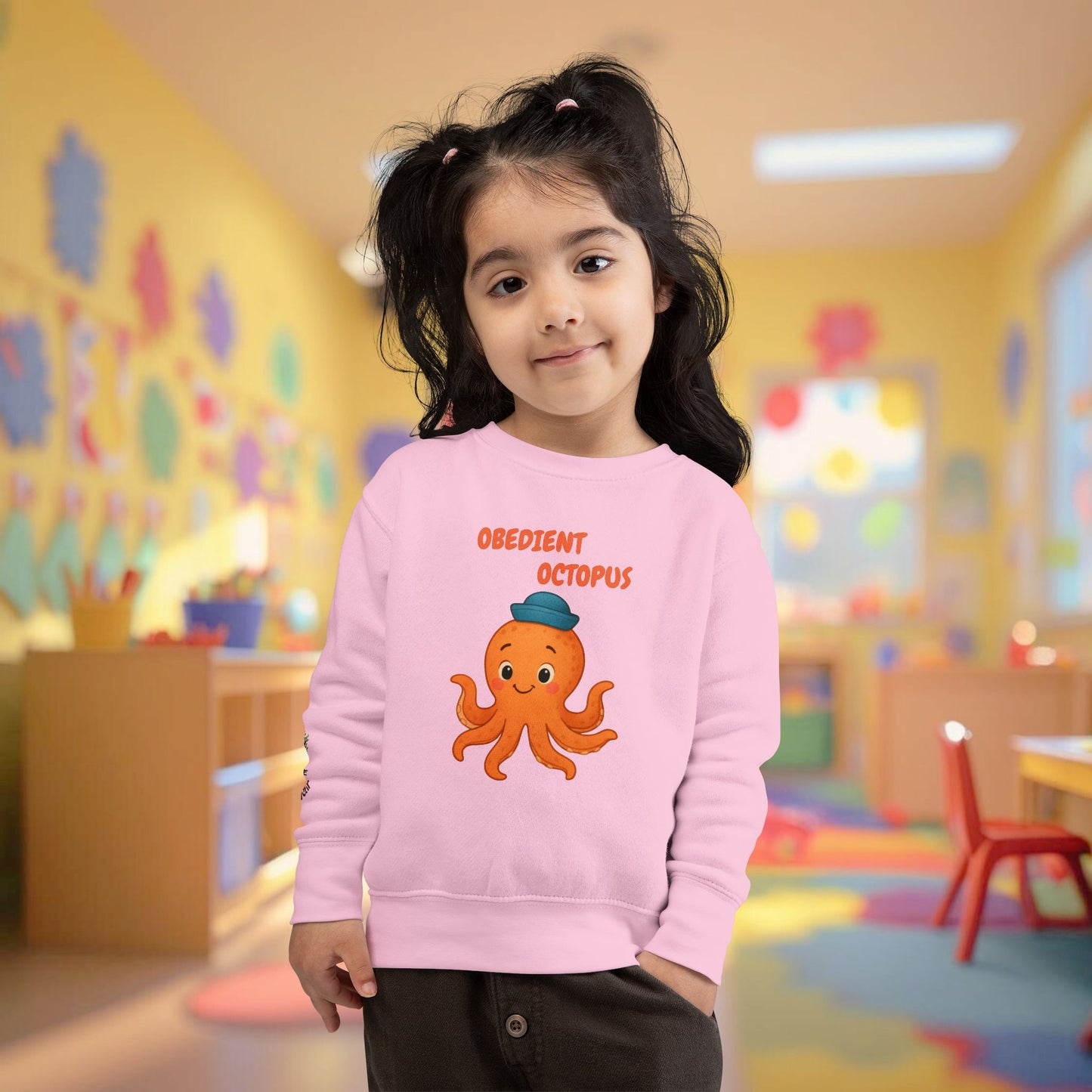Toddler Sweatshirt - Obedient Octopus