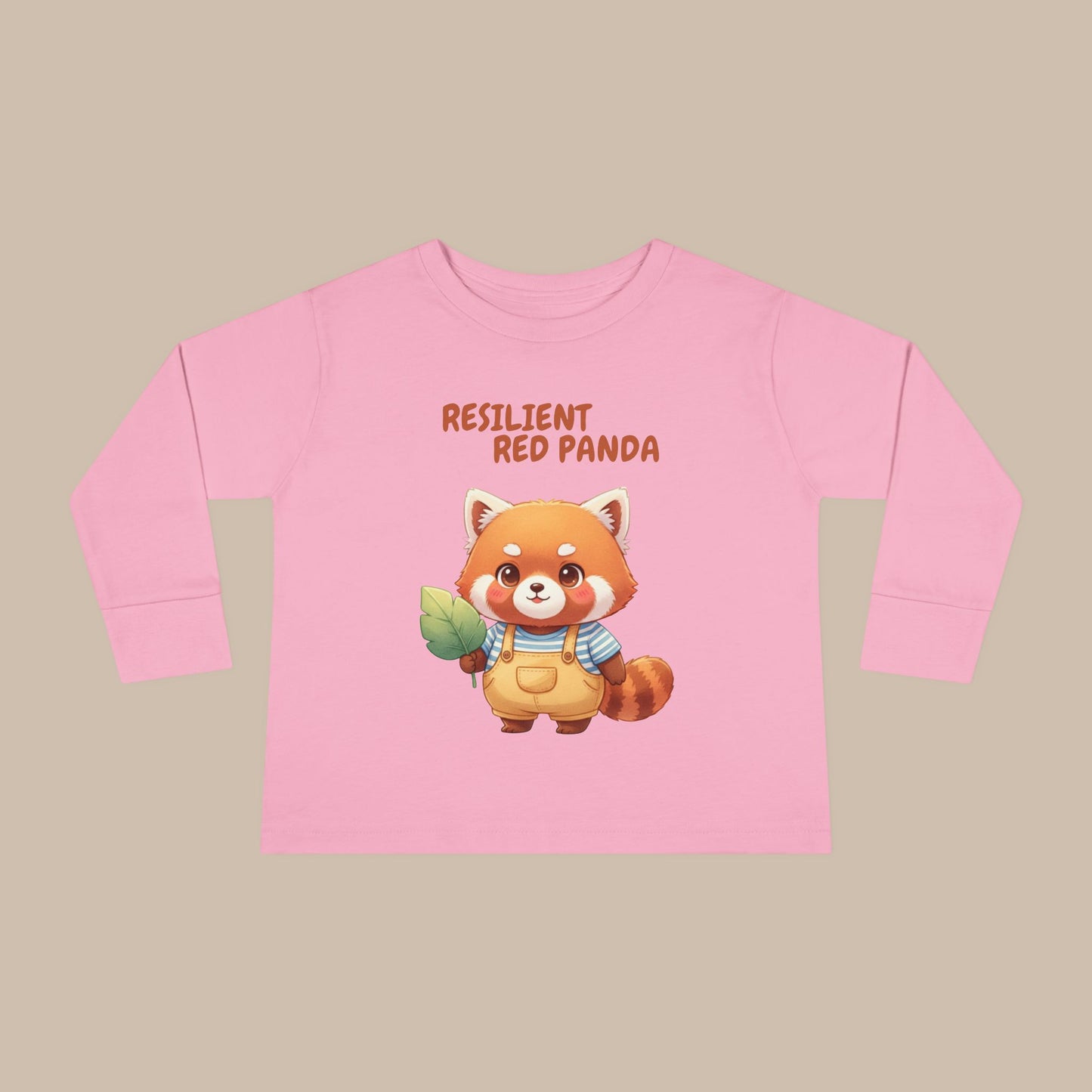 Toddler Long Sleeve Tee - Resilient Red Panda
