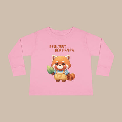 Toddler Long Sleeve Tee - Resilient Red Panda