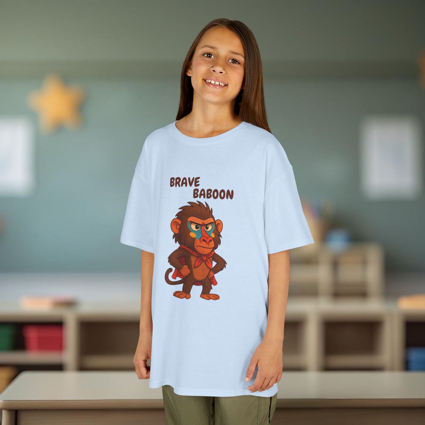 Comfy Kids Tee - Brave Baboon