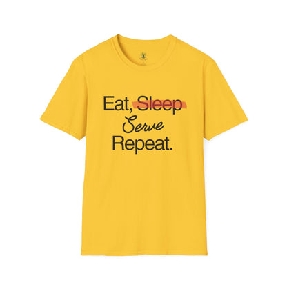 Soft & Stylish Tee - Eat, Serve, Repeat