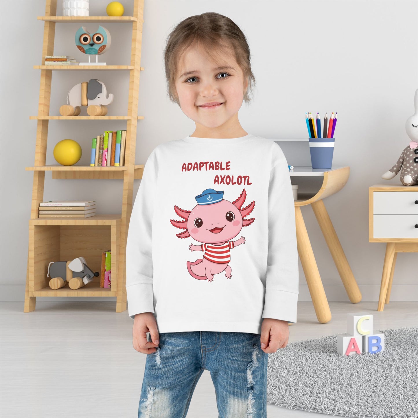 Toddler Long Sleeve Tee - Adaptable Axolotl