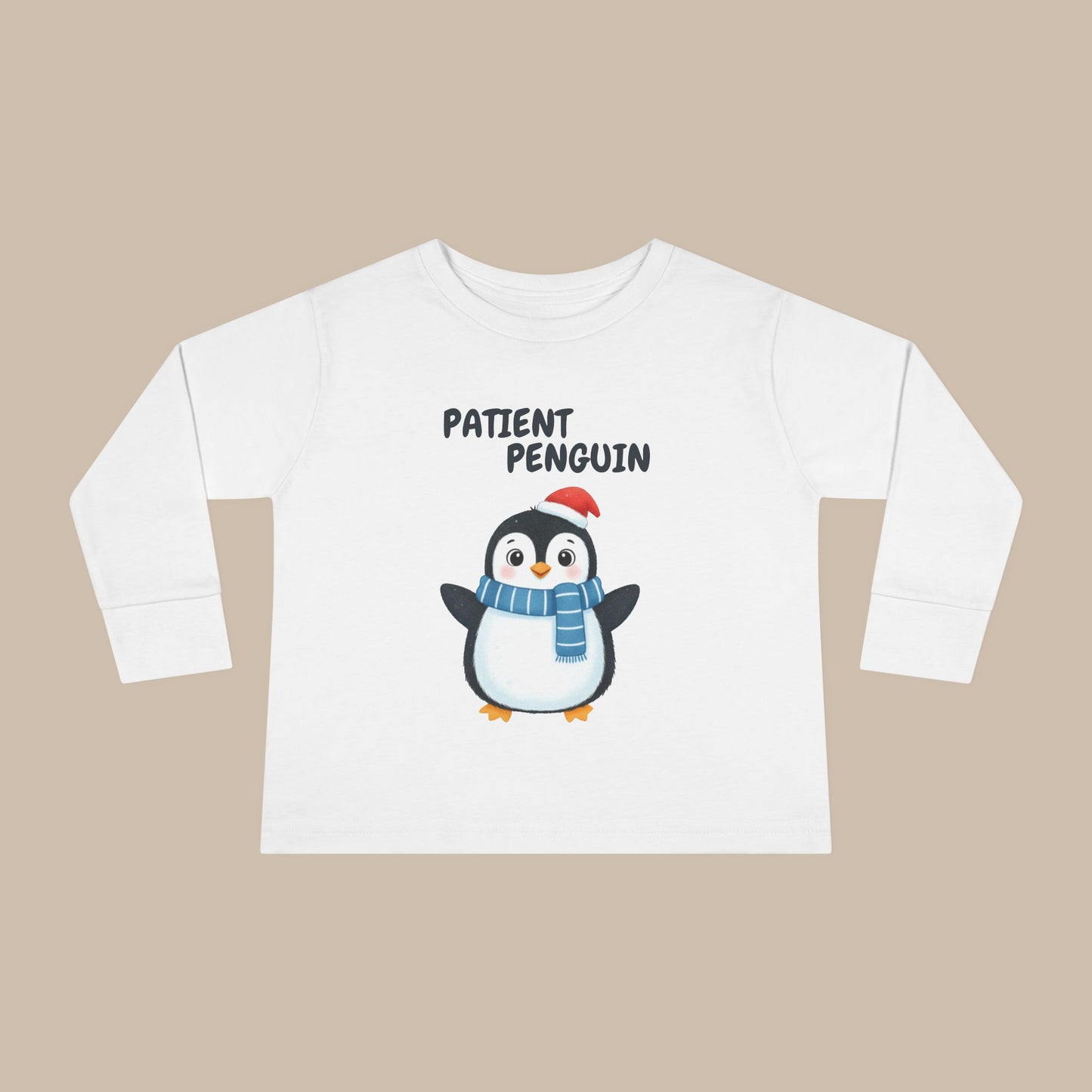 Toddler Long Sleeve Tee - Patient Penguin