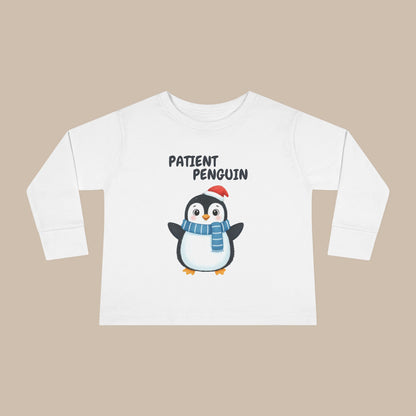 Toddler Long Sleeve Tee - Patient Penguin