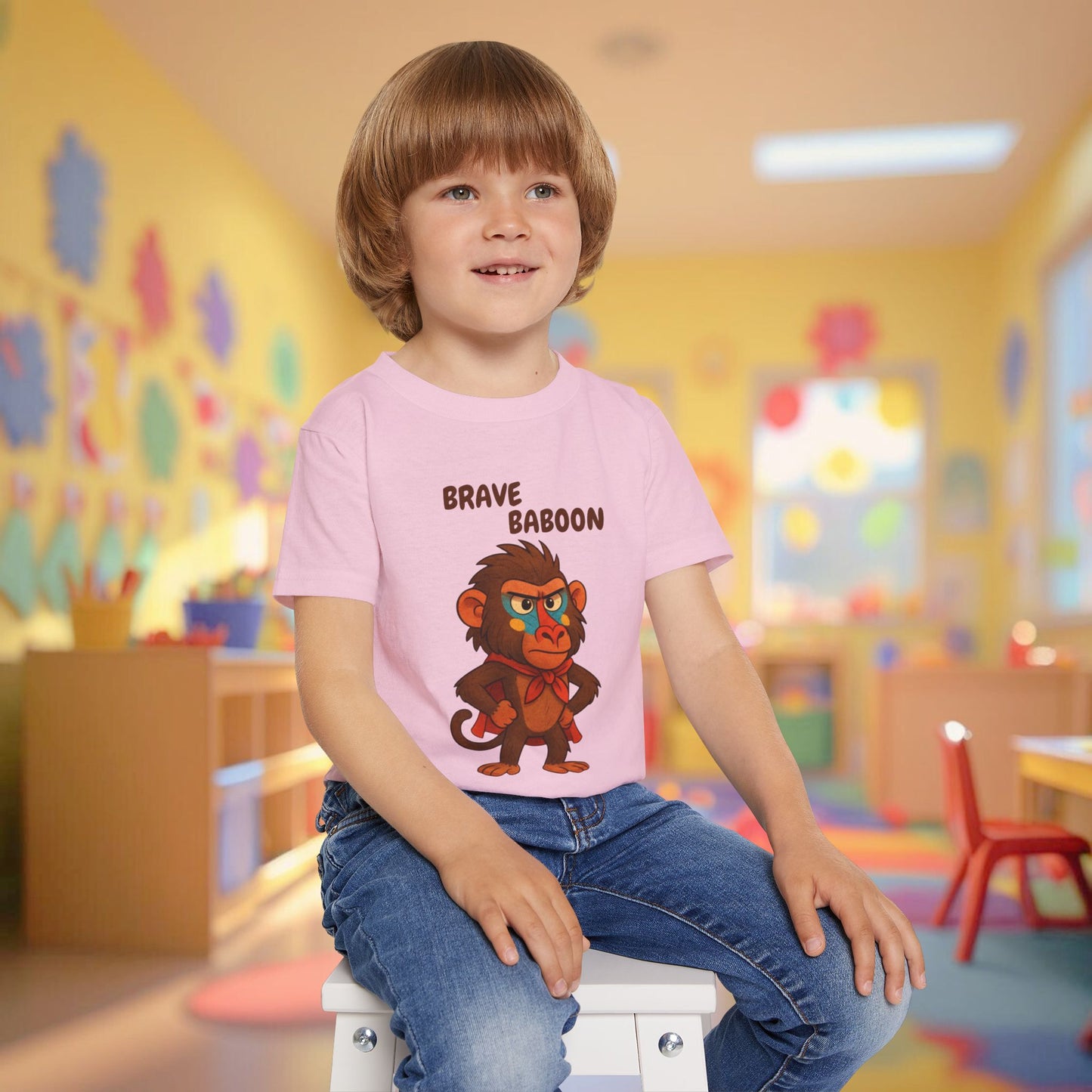 Toddler Tee - Brave Baboon