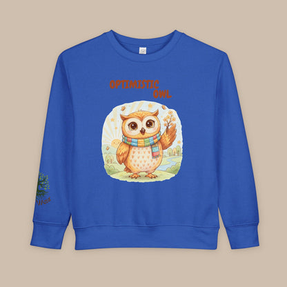 Toddler Sweatshirt - Optimistic Owl