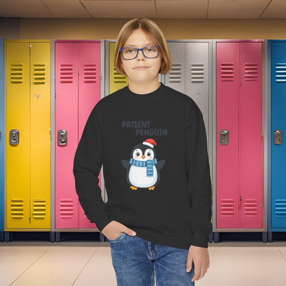 Comfy Kids Sweatshirt - Patient Penguin
