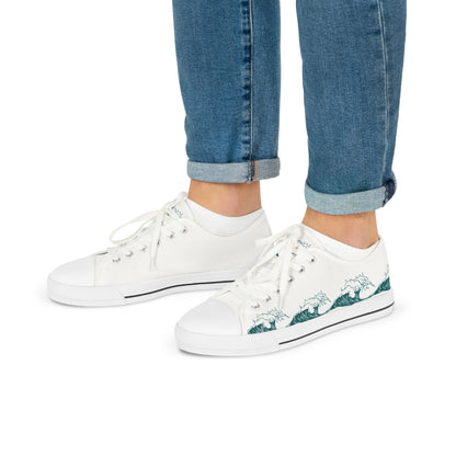 Men’s Low Top Sneakers - Waves of One Sea