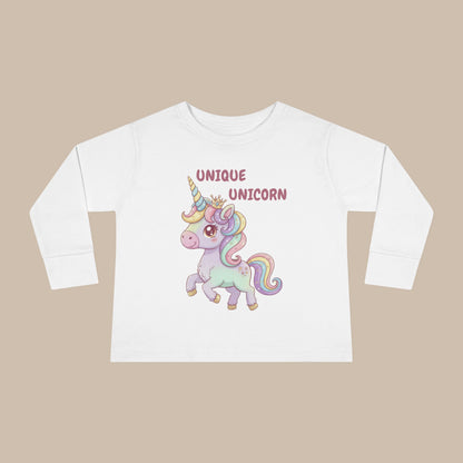 Toddler Long Sleeve Tee - Unique Unicorn