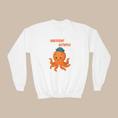 Comfy Kids Sweatshirt - Obedient Octopus