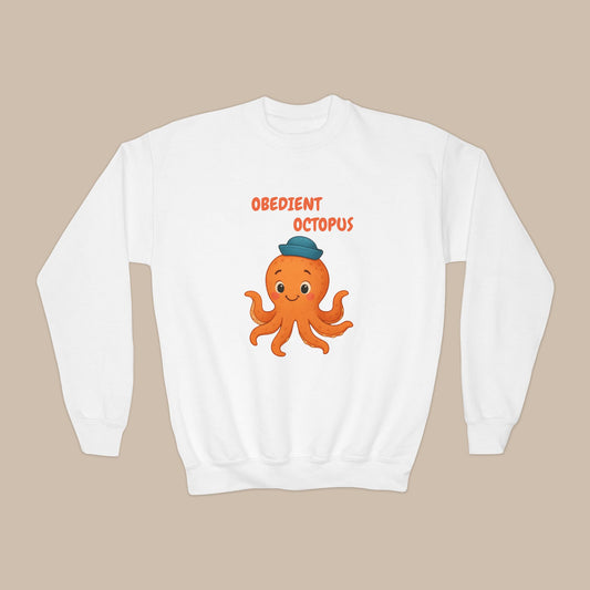 Comfy Kids Sweatshirt - Obedient Octopus