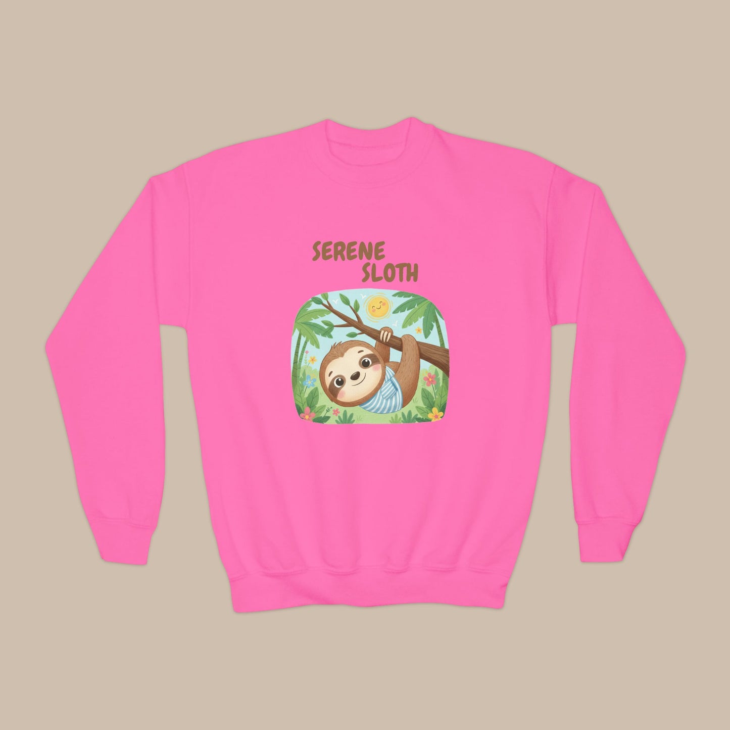 Comfy Kids Sweatshirt - Serene Sloth