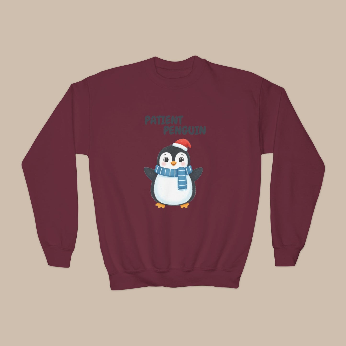 Comfy Kids Sweatshirt - Patient Penguin