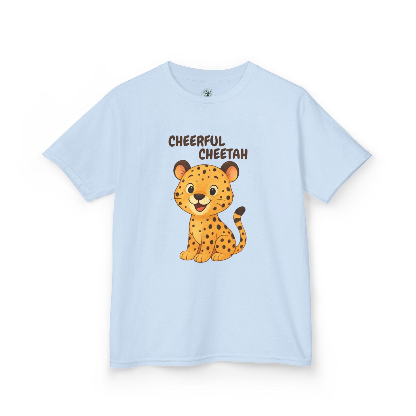 Comfy Kids Tee - Cheerful Cheetah