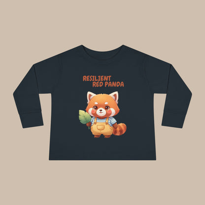 Toddler Long Sleeve Tee - Resilient Red Panda
