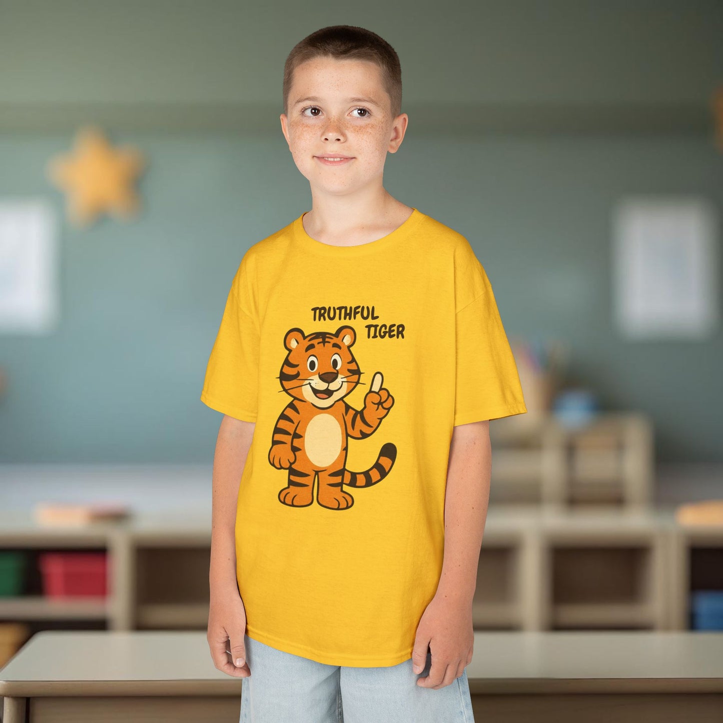 Comfy Kids Tee - Truthful Tiger