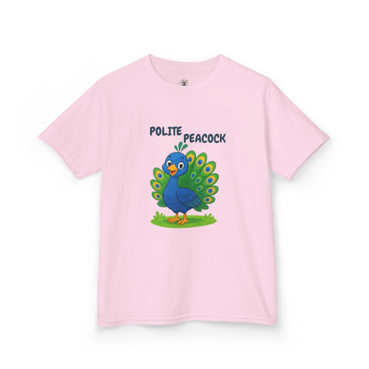 Comfy Kids Tee - Polite Peacock