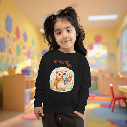 Toddler Sweatshirt - Optimistic Owl