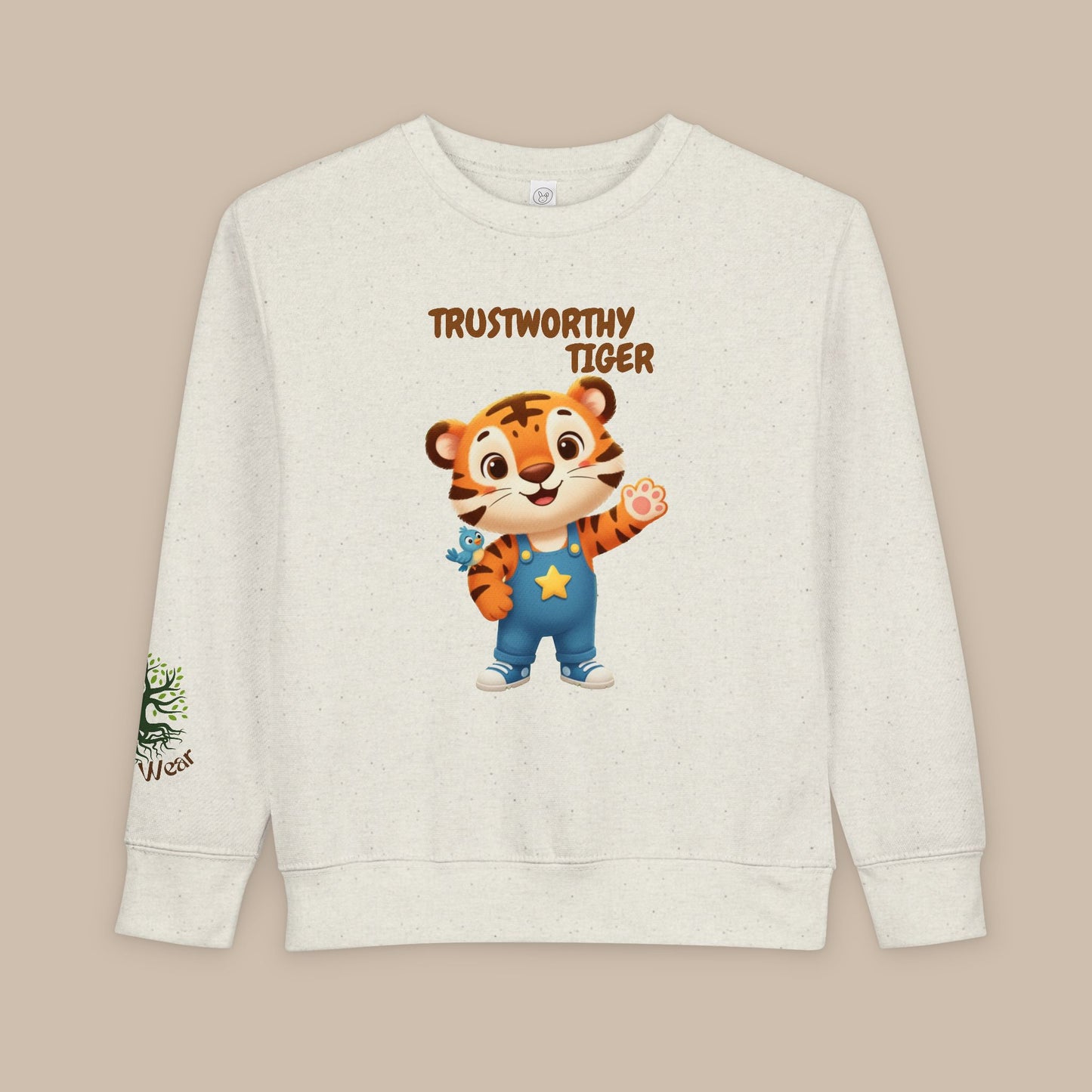 Toddler Sweatshirt - Trustworthy Tiger